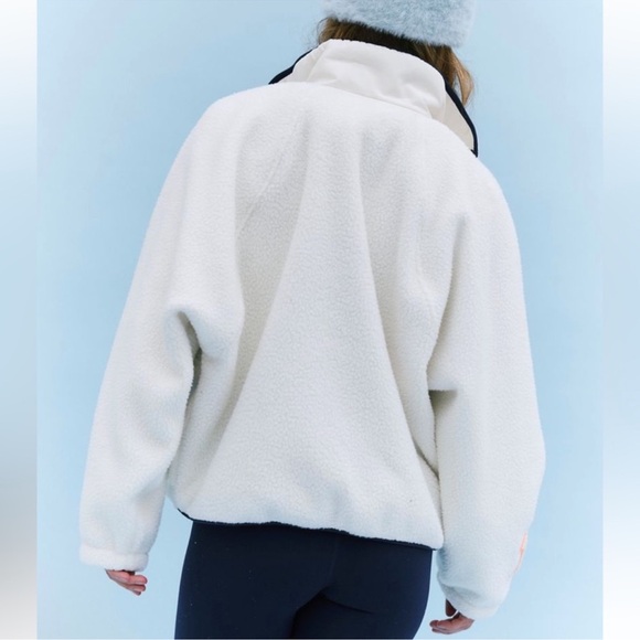 FP Movement Hit The Slopes Patch Fleece Jacket. Oversized XSmall. NWT!!! - Picture 2 of 5